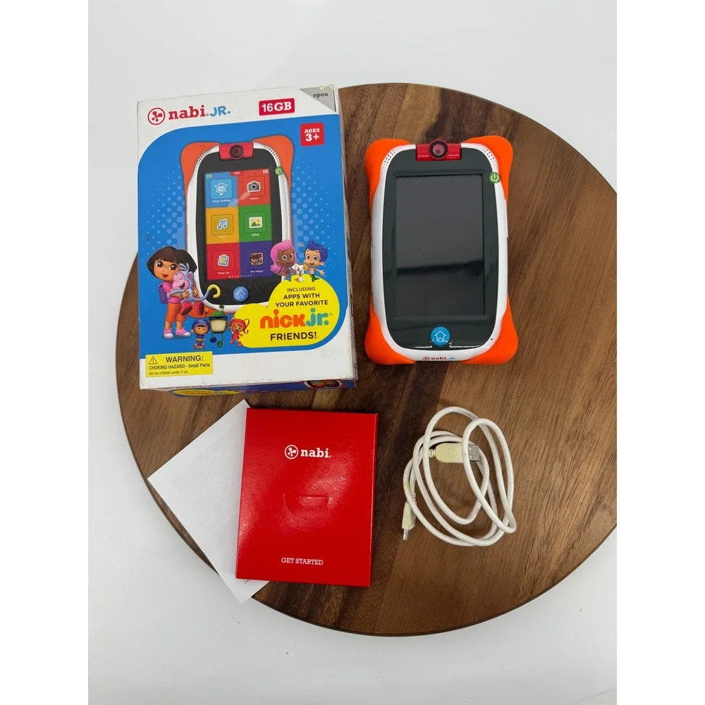 Nabi Jr Tablet Kids 16GB Orange Nick Jr Edition Educational Learning NABJR-NV5B